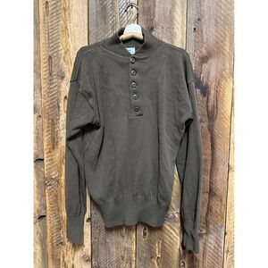 Vintage U.S. Military Garrison Collection Henley Tactical Knit‎ Mens XL Rugged